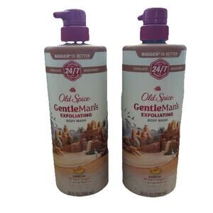2X OLD SPICE GENTLEMAN'S EXFOLIATING BODY WASH BROWN SUGAR & COCOA 26 OZ Each